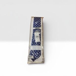 Perry Ellis Navy Tie with White Dots